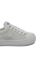 Imagine Pantofi casual sport albi din piele naturală și plasă RIKL8803-80
