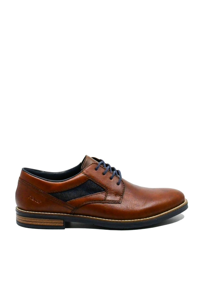 Imagine Pantofi bărbați casual-business maro din piele naturală RIK13522-24