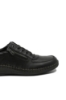Imagine Pantofi comozi negri din piele naturală granulată RIK05228-00