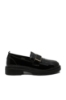 Imagine Pantofi loafer damă negri din lac cu detaliu croco OTR440001