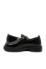 Imagine Pantofi loafer damă negri din lac cu detaliu croco OTR440001