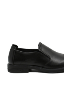 Imagine Pantofi bărbați fără șiret, negri, din piele naturală FNX16235