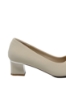 Imagine Pantofi damă crem din piele naturală cu print FNX2316