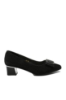 Imagine Pantofi damă negri din piele naturală cu print FNX2316