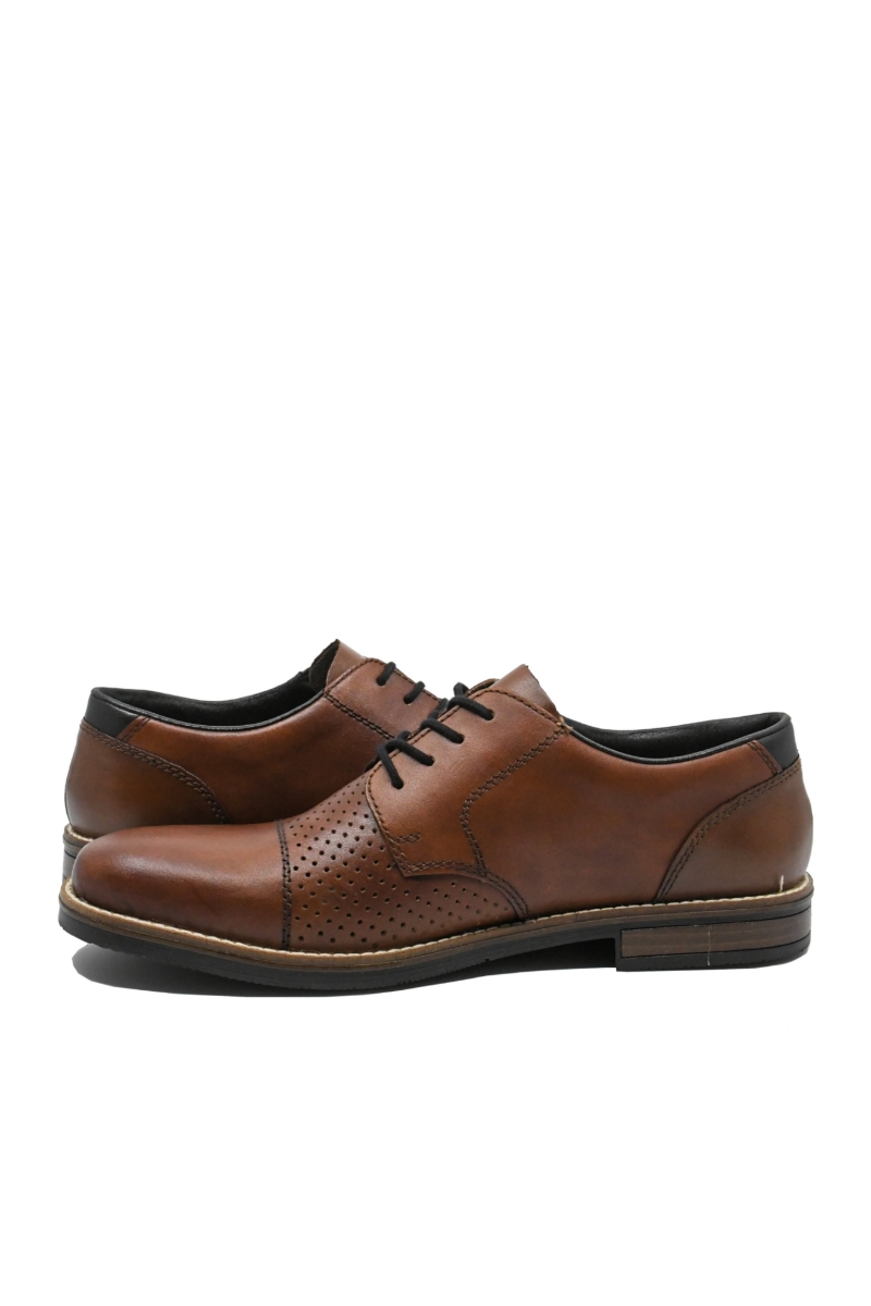 Imagine Pantofi bărbați smart-casual maro din piele naturală RIK13517-24