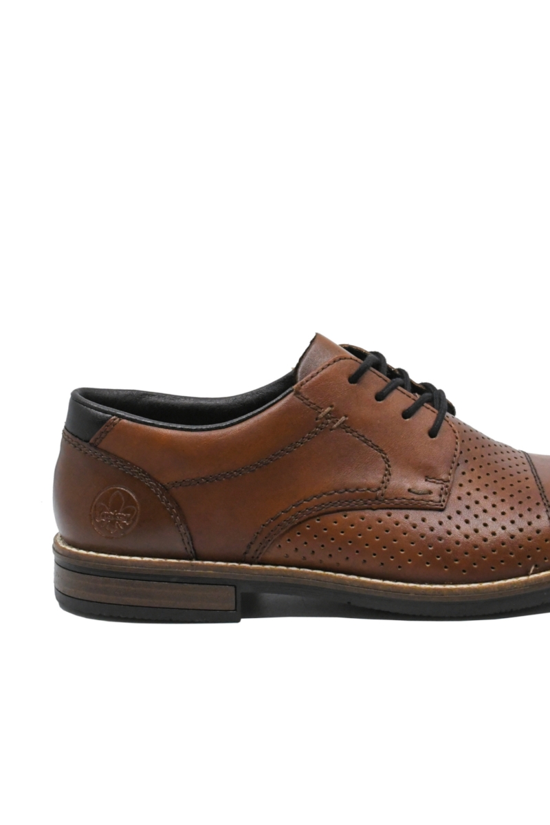 Imagine Pantofi bărbați smart-casual maro din piele naturală RIK13517-24
