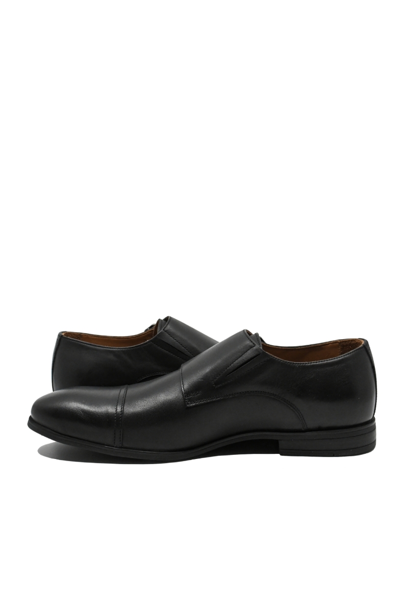 Imagine Pantofi eleganți double monk negri din piele naturală MIR12097-7