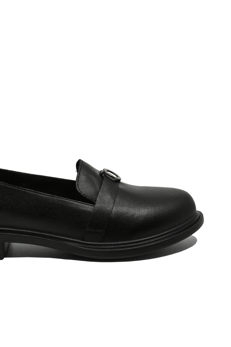 Imagine Loaferi damă comozi negri din piele naturală FNX11520-7