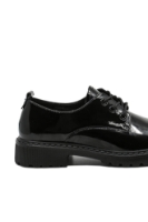 Imagine Pantofi damă cu talpa masivă negri din lac OTR90005