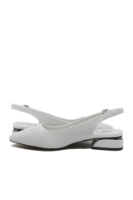 Imagine Pantofi damă albi decupați din piele naturală OTR40008