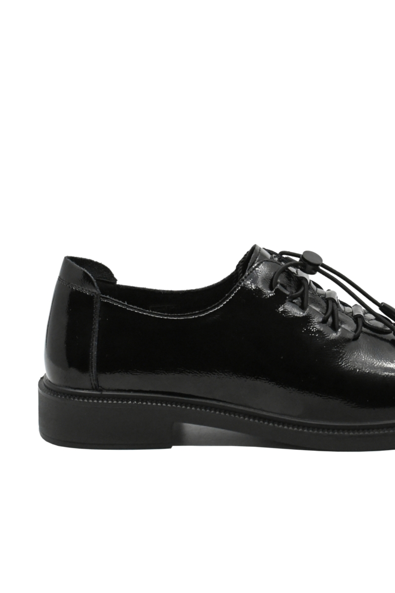 Imagine Pantofi damă smart office negri din lac FNX2226
