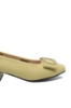 Imagine Pantofi damă cu aplicație cu ștrasuri, light yellow, din piele naturală FNX5598