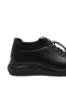 Imagine Pantofi casual damă, negri, din piele naturală cu margine elastică FNX9659
