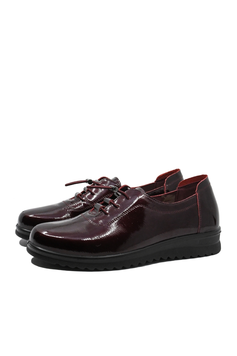Imagine Pantofi damă smart office bordo din lac OTR440003