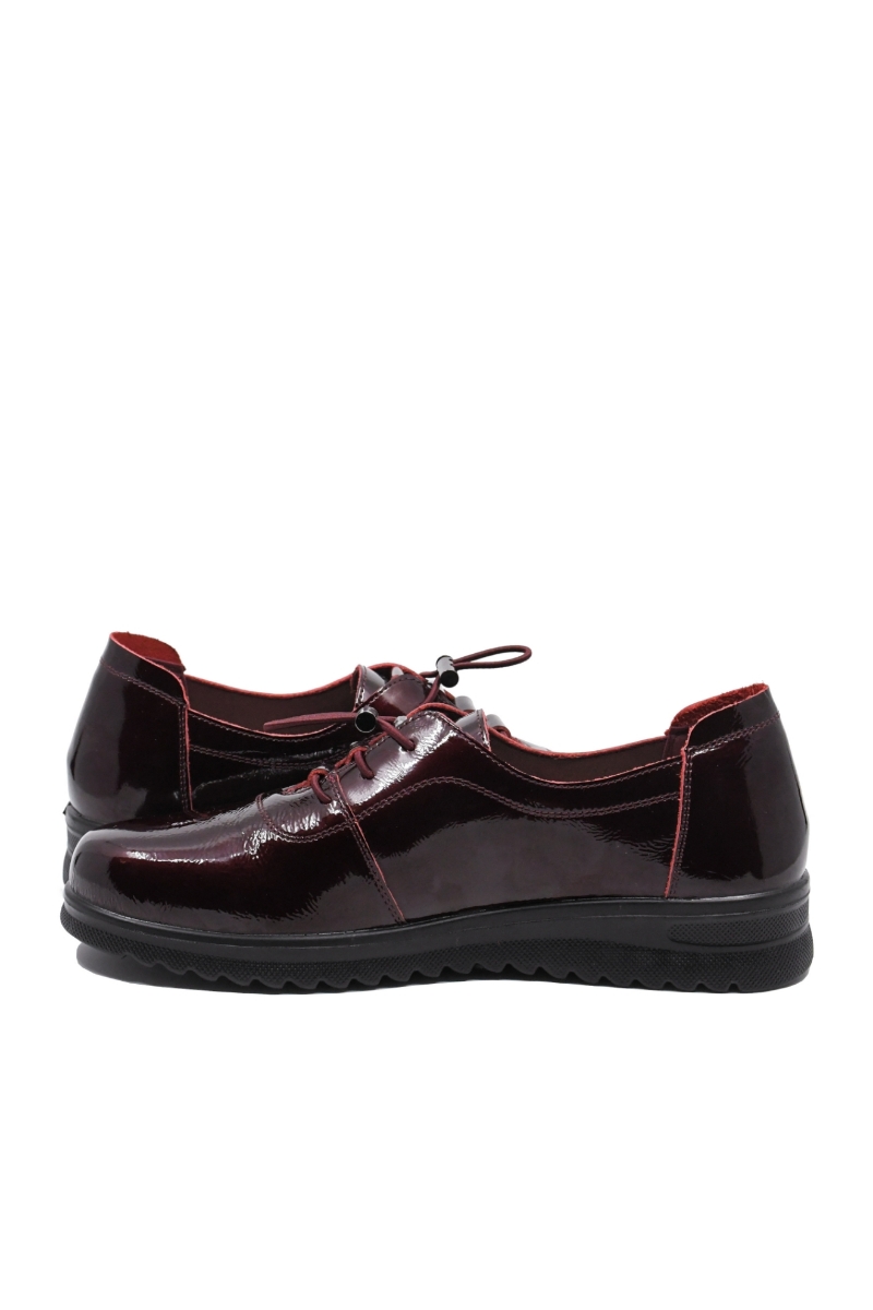 Imagine Pantofi damă smart office bordo din lac OTR440003