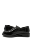 Imagine Pantofi loafer damă negri din lac cu model croco OTR440007