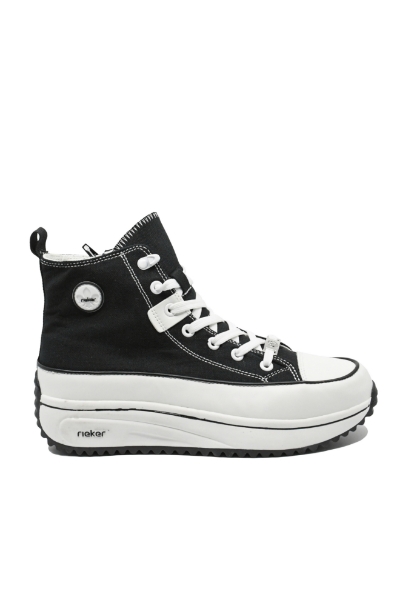 Imagine Sneakers high-top negri din material textil RIK90010-00