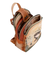 Imagine Rucsac mediu camel, cu compartiment triplu, colecția Peace & Love 38805-043