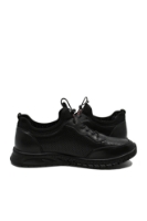 Imagine Pantofi sport negri, perforați, din piele naturală OTR640020