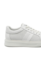 Imagine Pantofi sport albi, din piele naturală cu perforații OTR640019