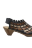 Imagine Pantofi damă decupați bleumarin cu imprimeu multicolor RIK46778-14