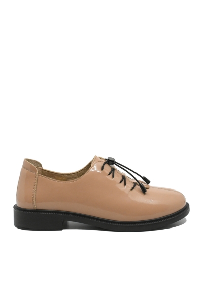 Imagine Pantofi damă smart office camel din lac FNX2226