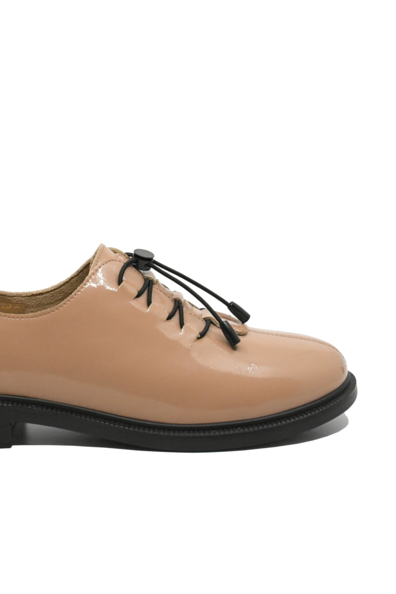 Imagine Pantofi damă smart office camel din lac FNX2226