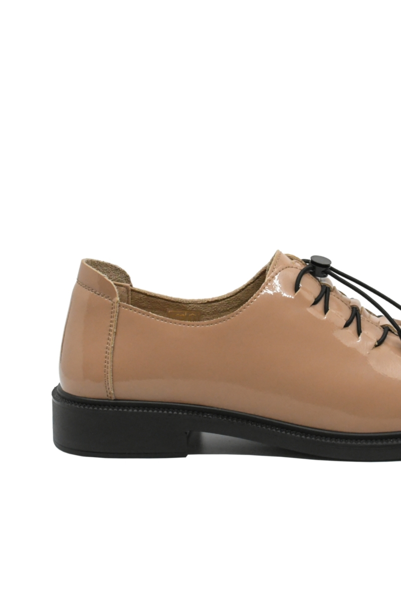 Imagine Pantofi damă smart office camel din lac FNX2226