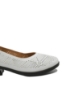 Imagine Pantofi vară damă albi din piele naturală cu model perforat OTR140029