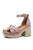 Imagine Sandale damă ultra chunky, lila, din piele naturală MIR10407