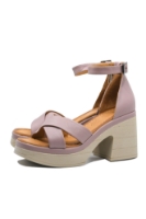 Imagine Sandale damă ultra chunky, lila, din piele naturală MIR10407