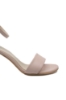 Imagine Sandale elegante cu baretă la gleznă, roz pudră, din piele naturală MIR0139
