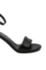 Imagine Sandale elegante cu baretă la gleznă, negre, din piele naturală MIR0139