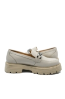 Imagine Loaferi damă la modă bej din piele naturală CASP44192