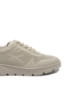 Imagine Pantofi damă casual bej din piele naturală cu aspect de plasă CASP25219