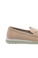 Imagine Mocasini damă nude din piele naturală cu perforații CASP986