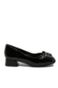 Imagine Pantofi damă black din lac, cu aplicație fundiță FNX8129
