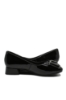 Imagine Pantofi damă black din lac, cu aplicație fundiță FNX8129