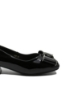 Imagine Pantofi damă black din lac, cu aplicație fundiță FNX8129