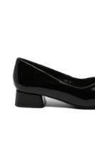 Imagine Pantofi damă black din lac, cu aplicație fundiță FNX8129