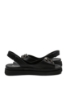 Imagine Sandale damă fără închidere, negre, din piele naturală GORD30-10