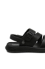 Imagine Sandale bărbați cu baretă la spate, negre, din piele naturală granulată OTR540023