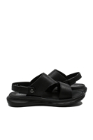 Imagine Sandale bărbați negre, comode, din piele naturală granulată OTR540024