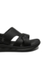 Imagine Sandale bărbați negre, comode, din piele naturală granulată OTR540024