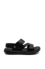 Imagine Sandale bărbați cu baretă la spate, negre, din piele naturală FNX56292