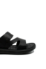 Imagine Sandale bărbați cu baretă la spate, negre, din piele naturală FNX56292