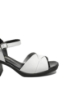 Imagine Sandale cu toc bloc albe, din piele naturală MIR9504