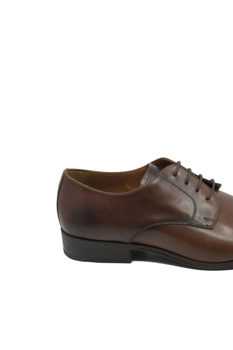Imagine Pantofi maronii eleganți Denis pentru bărbați din piele naturală 2964VITM