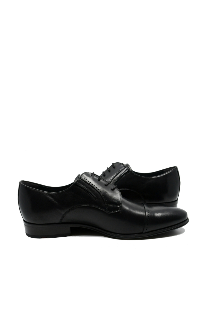 Imagine Pantofi eleganți Denis stil oxford negri, din piele naturală 6850VIT.N