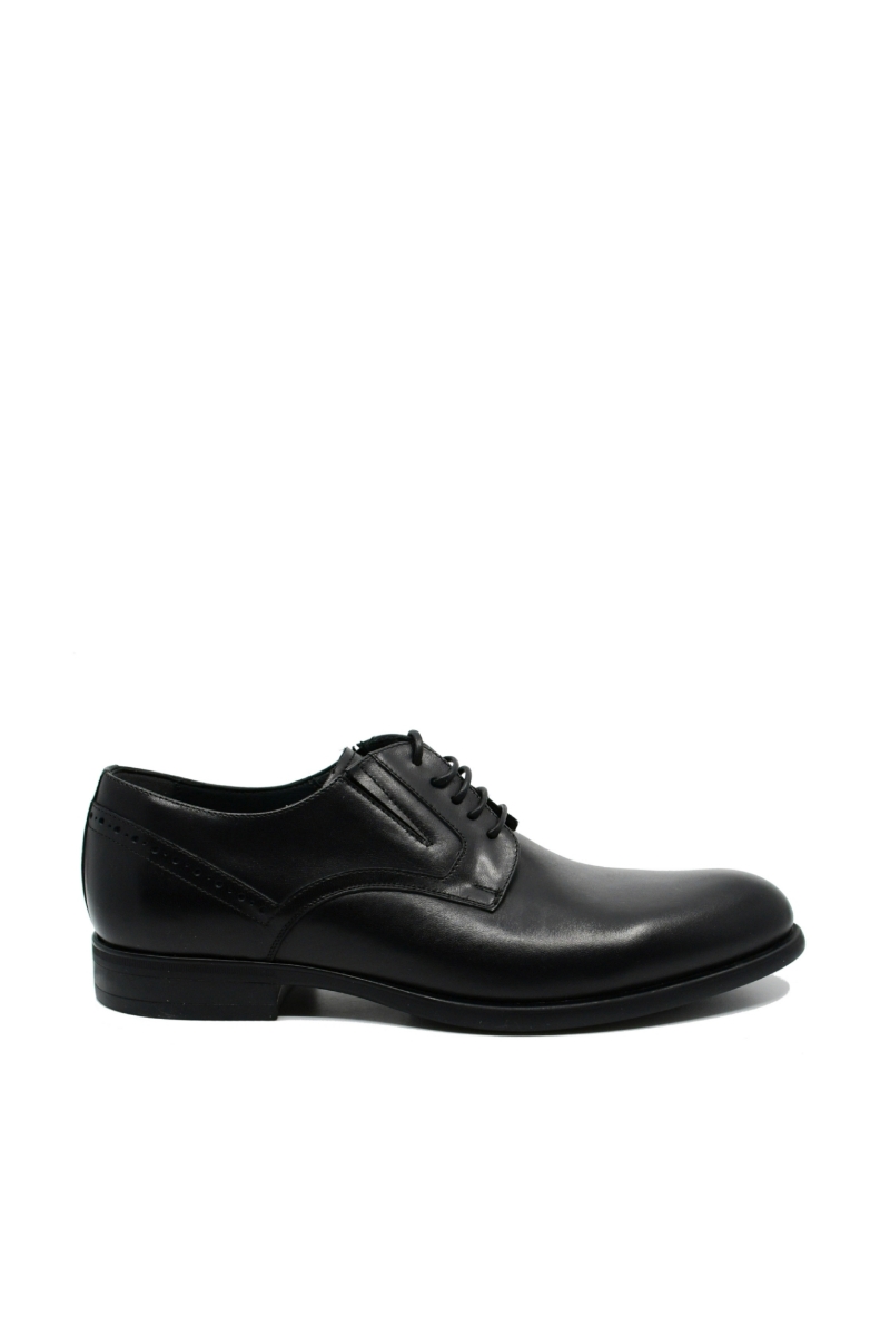 Imagine Pantofi negri eleganți Denis pentru bărbați din piele naturală 6807VITN